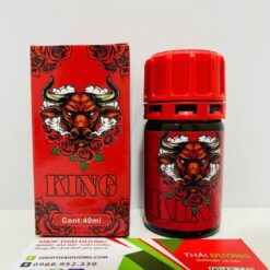 Popper King Đầu Trâu Đỏ 40ml – Chính Hãng Mỹ, Kích Thích Cực Mạnh Cho Top & Bot