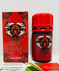 Popper King Đầu Trâu Đỏ 40ml – Chính Hãng Mỹ, Kích Thích Cực Mạnh Cho Top & Bot