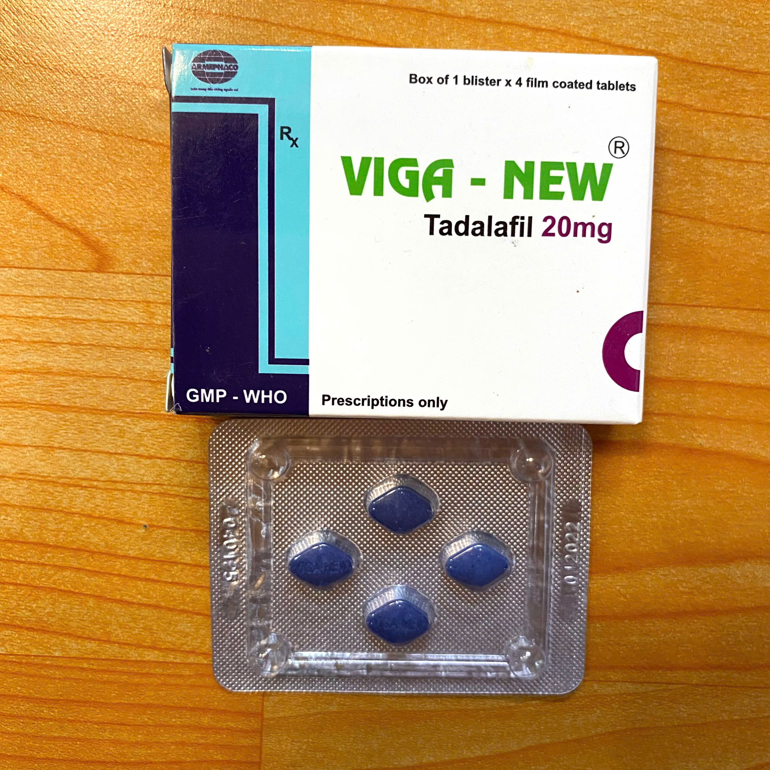 Viên Uống Cường Dương Viga 20mg Kéo Dài Quan Hệ Vỉ 4 Viên Cho Nam - Ảnh 4