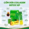 Cốm Dứa Collagen Detox Vip, Detox dứa bổ sung collagen, làm đẹp da, đẹp dáng, chống lão hoá da