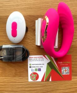 Đồ Chơi Trứng Rung Kép Kết Hợp Đầu Rung & 1 Đầu Ngoái Dùng Cho Nữ Giới Tăng Sự Kích Thích mạnh mẽ
