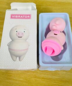 Alternative view of Máy Rung Lưỡi Liếm Heo Con – Vibrator Ngụy Trang Dễ Thương Màu Hồng Cute