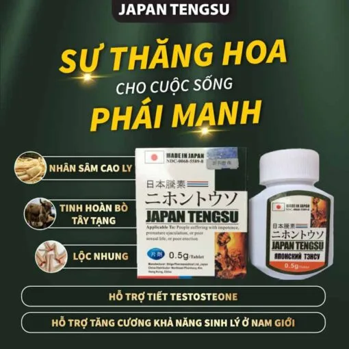 Thuốc Viên uống Tengsu Japan – Bản Chuẩn Nhật Chính Hãng, Tăng Cường Sinh Lý Nam, Hỗ Trợ Trị Xuất Tinh Sớm 23 tengsu3