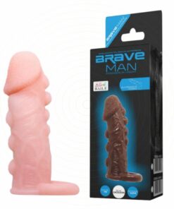 Bao cao su đôn dên Brave Man nhiều gân gai bi nổi kích thích mạnh 15 bao cao su don den brave man nhieu gan gai bi noi tang kich thuoc 1