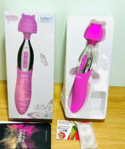 Chày Rung Leten Miss Cat AV Nhật Bản 2 Đầu – Lưỡi Rung Siêu Mạnh Kết Hợp Sưởi Ấm Cho Nữ Sung Sướng