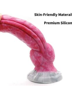 Alternative view of Dương Vật Giả Kiểu Chó Sói Knot Silicone Cong Lớn Có Đế Hít Tường Cao Cấp