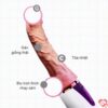 Dương vật giả Dibe rung thụt tỏa nhiệt sạc USB siêu mềm mại