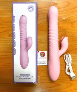 Dương Vật Giả Rung Ngoái BETTY Vibrator - Kết Hợp Lưỡi Liếm 2 Đầu Và Toả Nhiệt
