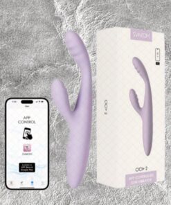 Dương vật giả Svakom Cici Plus 2 nhánh rung, điều khiển App dễ dùng, kích thích cực mạnh