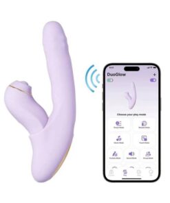 Dương vật giả Svakom DuoGlow điều khiển qua app massage điểm G và âm vật