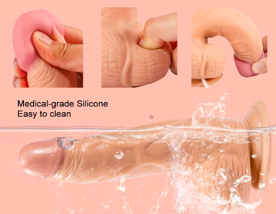 Dương vật giả Lovetoy Soft Ejaculation 8 bắn nước xuất tinh silicon mềm mại