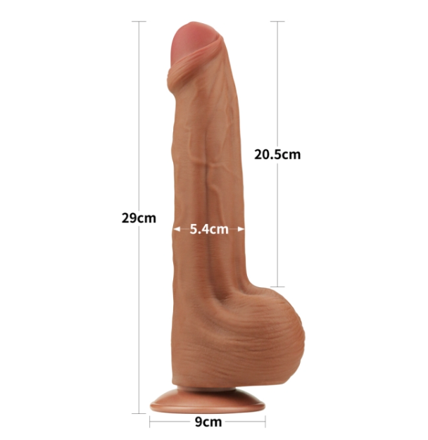 Cu giả khủng Lovetoy 11.5 King Sized Sliding Skin Dual Layer dương vật giả giống thật