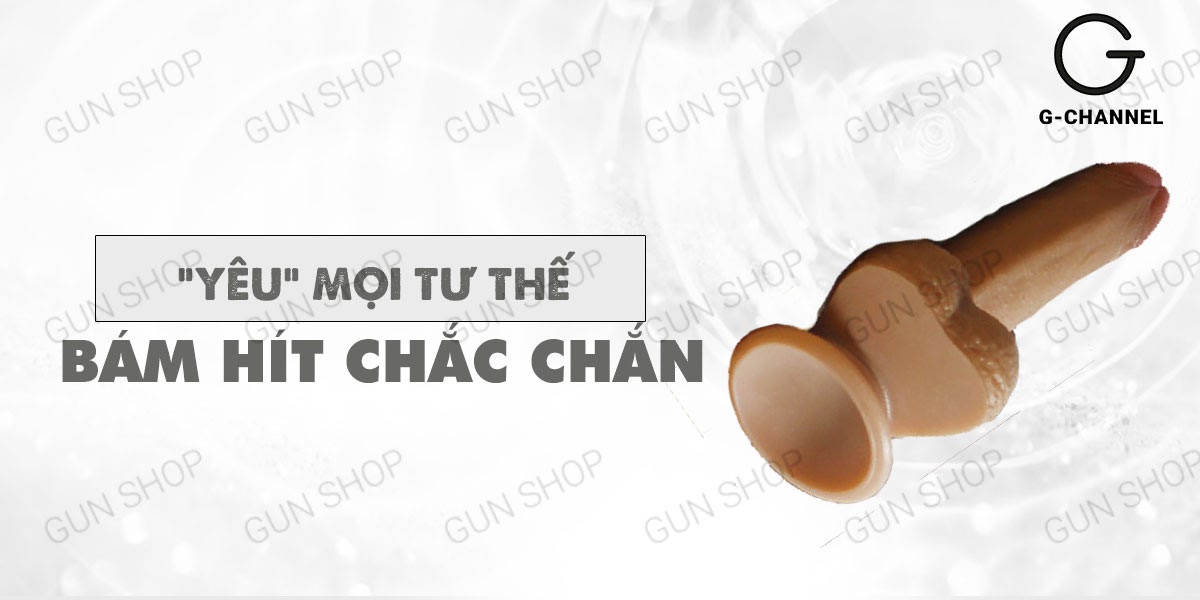 Dương vật giả dán tường mềm mại Skin Dong 7.0 siêu thực cực-Birdsexy 2 Dương vật giả dính tường siêu mềm - Lovetoy Sliding - Skin Dong 7