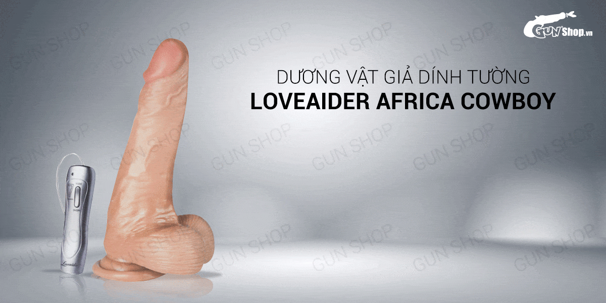 Dương vật giả dính tường 7 chế độ rung siêu sướng pin Loveaider