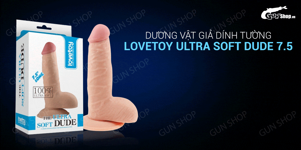 Lovetoy Ultra Soft Dude 7.5 – Dương vật giả dính tường siêu mềm, thật tay, an-Birdsexy 1 Lovetoy Ultra Soft Dude 7.5 – Dương vật giả dính tường siêu mềm, thật tay, an toàn