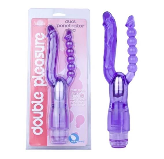 Dương vật giả rung 2 đầu Double Pleasure kích thích hậu môn và âm đạo Dương vật giả rung 2 đầu Double Pleasure kích thích hậu môn và âm đạo