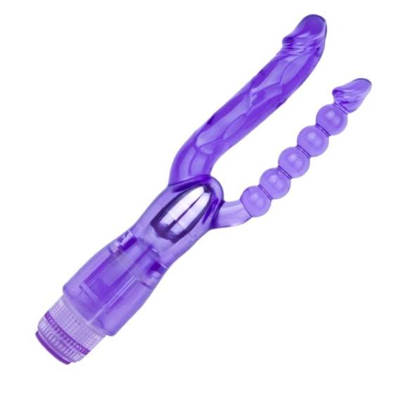 Dương vật giả rung 2 đầu Double Pleasure kích thích hậu môn và âm đạo Dương vật giả rung 2 đầu Double Pleasure kích thích hậu môn và âm đạo
