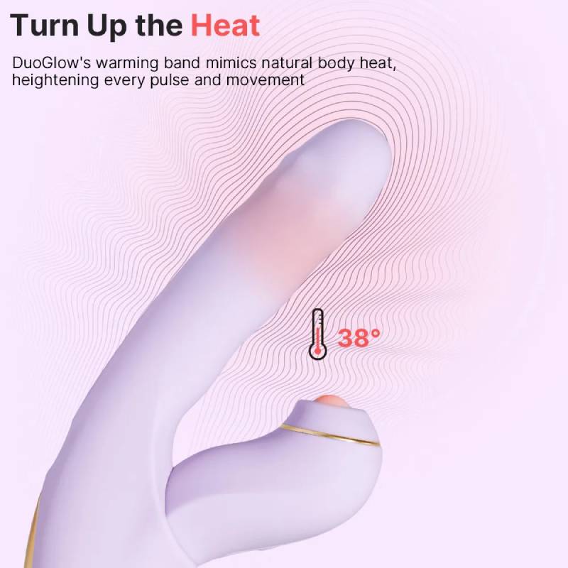 Dương vật giả Svakom DuoGlow điều khiển qua app massage điểm G và âm vật