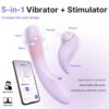 Dương vật giả Svakom DuoGlow điều khiển qua app massage điểm G và âm vật