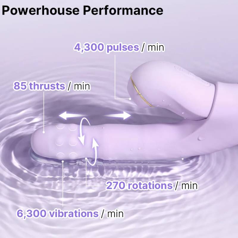 Dương vật giả Svakom DuoGlow điều khiển qua app massage điểm G và âm vật