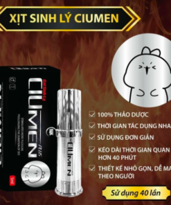 Xịt Ciumen Plus trắng mới chống xuất tinh sớm kéo dài thời gian