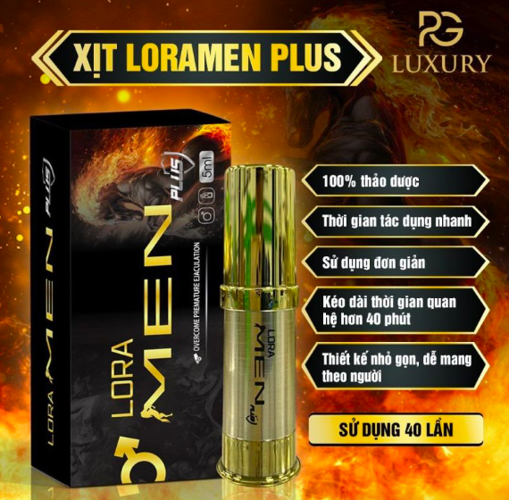 Chai xịt Lora Men chính hãng tăng cường bản lĩnh ngừa xuất tinh