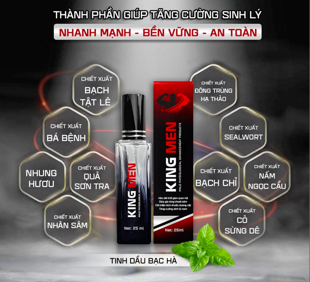 King Men chai xịt kéo dài quan hệ chống xuất tinh sớm hiệu quả - Birdsexyshop 3 King Men chai xịt kéo dài quan hệ chống xuất tinh sớm hiệu quả