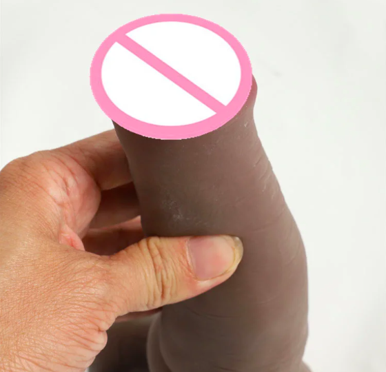 Dương vật giả Alistair L00833 silicone da màu siêu mềm đóng đất dính tường