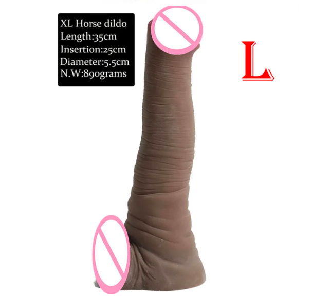 Dương vật giả Alistair L00833 silicone da màu siêu mềm đóng đất dính tường