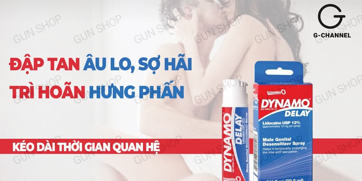 Chai xịt Dynamo Delay Mỹ 22ml kéo dài quan hệ tăng cường sức mạnh - Birdsexyshop 4 Bảng giá Chai xịt Mỹ Dynamo Delay - Kéo dài thời gian - Chai 22ml cao cấp