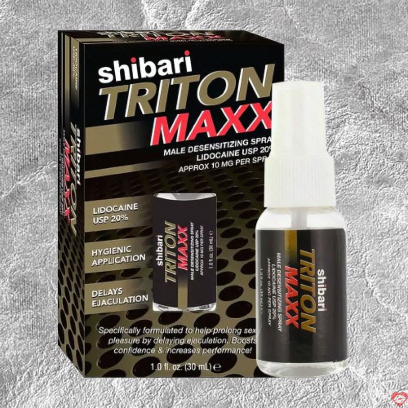 Chai xịt Shibari Triton Maxx Mỹ 30ml Kéo dài thời gian Xuất tinh sớm - Birdsexyshop 1 Chai xịt Shibari Triton Maxx Mỹ 30ml Kéo dài thời gian Xuất tinh sớm - Birdsexyshop