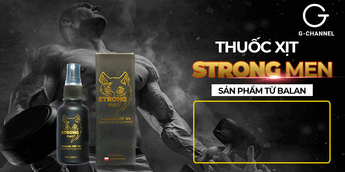 Chai Xịt Balan Strong Men 30ml Kéo Dài Thời Gian Tăng Cường Sinh Lý - Birdsexyshop 1 Chai Xịt Balan Strong Men 30ml Kéo Dài Thời Gian Tăng Cường Sinh Lý