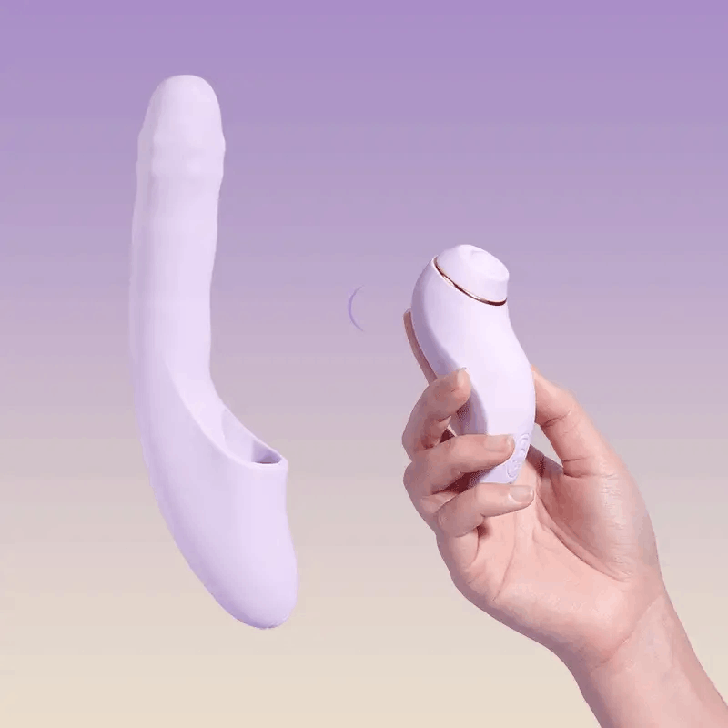 Dương vật giả Svakom DuoGlow điều khiển qua app massage điểm G và âm vật