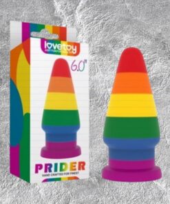 Lovetoy Prider 6.0 dương vật giả mềm dẻo đa sắc d&iacute;nh-Birdsexy
