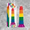 Lovetoy Prider 7.0 dương vật giả d&iacute;nh tường mềm dẻo đa sắc hấp-Birdsexy
