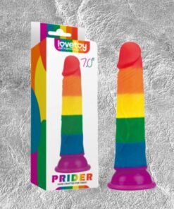 Lovetoy Prider 7.0 dương vật giả d&iacute;nh tường mềm dẻo đa sắc hấp-Birdsexy