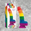 Lovetoy Prider 8.0 - Dương vật giả mềm dẻo, d&iacute;nh tường, đa sắc hấp-Birdsexy