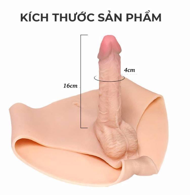 Quần lót silicon gắn dương vật giả Jiuai Long Love Size L 02