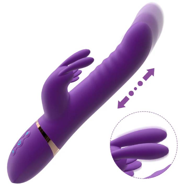 Dương vật giả Indulge rung thụt liếm dildo rabbit tai thỏ kích thích âm vật