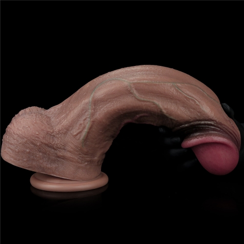 Dương Vật Giả Lovetoy XXL 2 Lớp Silicon Bạch Kim 33cm – Siêu Khủng Giống Thật Đế Hít Tường