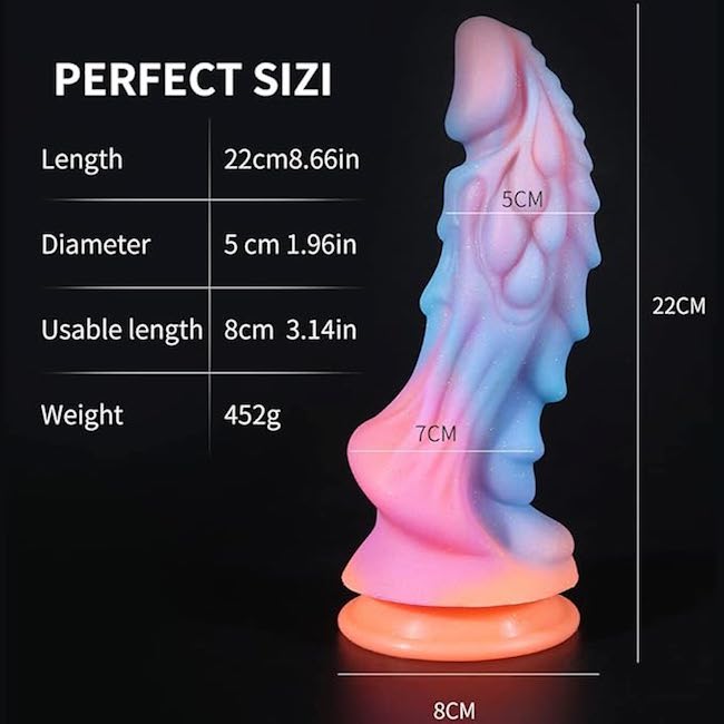 Dildo Fantasy Elfo Rồng Phát Sáng Có Đế Hít Tường – Dương Vật Giả Silicon Cao Cấp Kích Thích Điểm G & P Dildo Fantasy Elfo Rồng Phát Sáng Có Đế Hít Tường – Dương Vật Giả Silicon Cao Cấp Kích Thích Điểm G & P