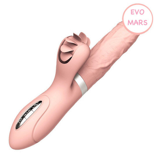 Nơi bán Dương vật cao cấp rung thụt tỏa nhiệt kết hợp lưỡi liếm siêu mềm - Vibrator Evo Mars  chính hãng