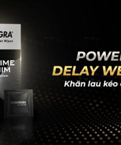 Bảng giá Khăn lau chống xuất tinh sớm Powergra Delay Wet Wipes kéo dài thời gian - Hộp 10 cái mới nhất