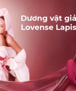 Dương vật giả Lovense Lapis 2 đầu điều khiển app cho les mạnh mẽ