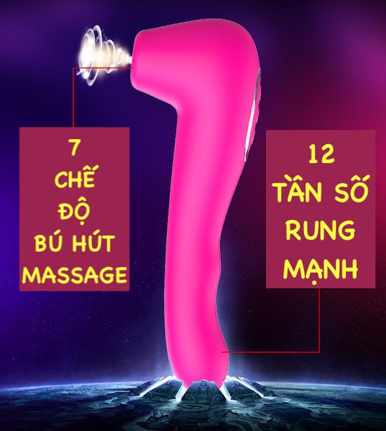 Máy bú mút 2 đầu chày rung toả nhiệt kích thích điểm G tăng khoái cảm - Birdsexyshop 2 Máy bú mút 2 đầu chày rung toả nhiệt kích thích điểm G tăng khoái cảm