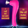 Máy bú mút 2 đầu chày rung toả nhiệt kích thích điểm G tăng khoái cảm