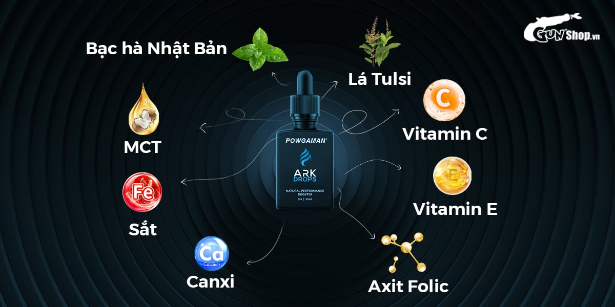 Tinh chất Powgaman Ark Drops 30ml tăng cảm xúc tự nhiên mạnh mẽ - Birdsexyshop 3 Sỉ Tinh chất gia tăng cảm xúc Powgaman Ark Drops - Chai 30ml có tốt không?