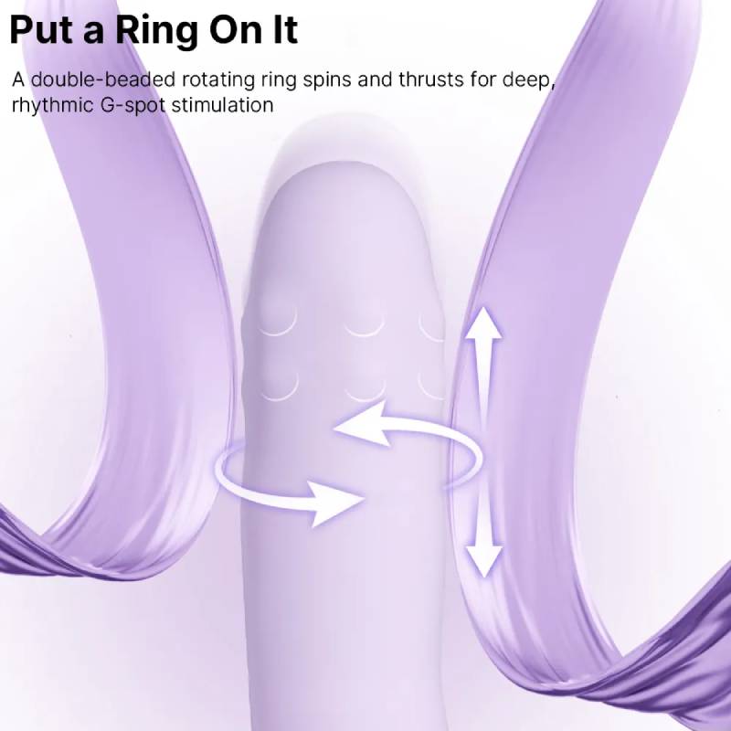 Dương vật giả Svakom DuoGlow điều khiển qua app massage điểm G và âm vật