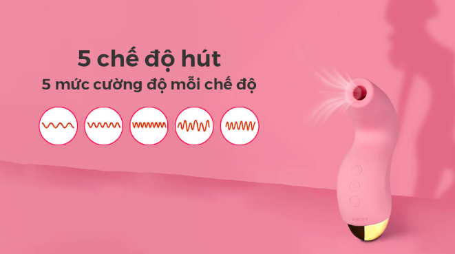 Svakom Pulse Pure kích thích nhũ hoa và âm vật công nghệ sóng âm