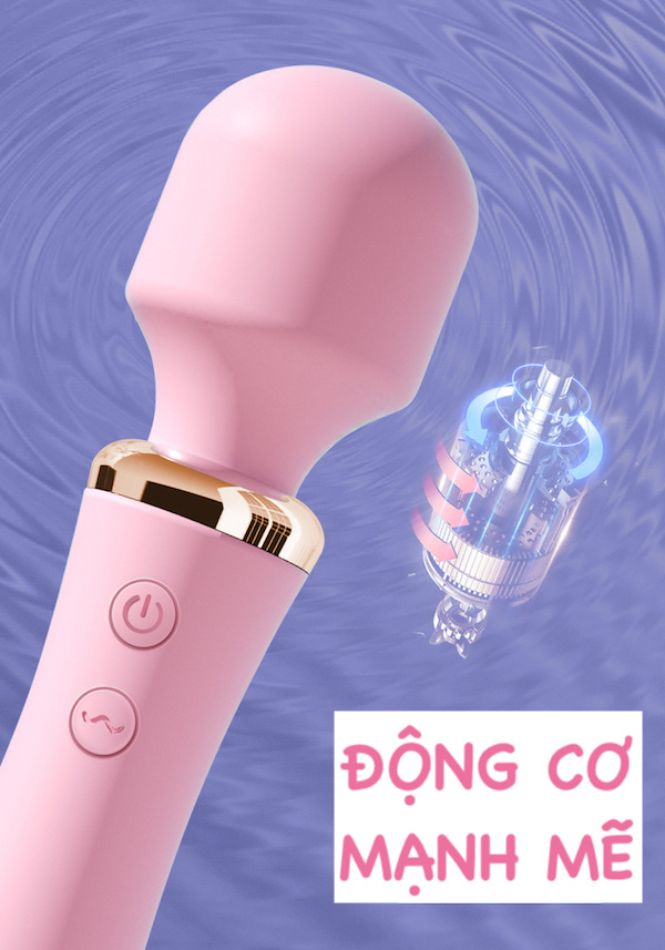 Chày rung 2 đầu LiLo không dây toả nhiệt máy massage điểm G